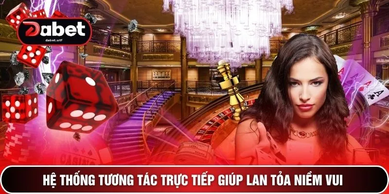 Hệ thống tương tác trực tiếp giúp lan tỏa niềm vui 