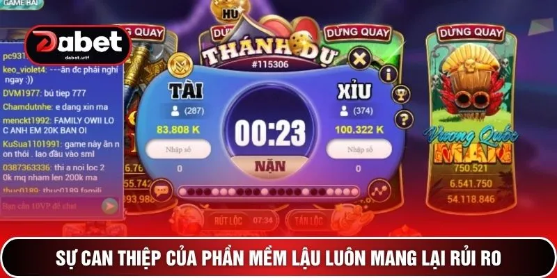 Sự can thiệp của phần mềm lậu luôn mang lại rủi ro